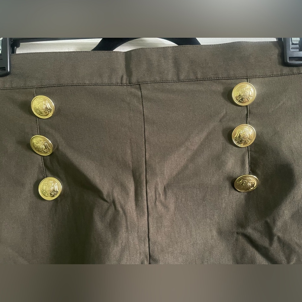 OLIVE GREEN - PINUP COUTURE - 2X - High Waisted Sailor shorts